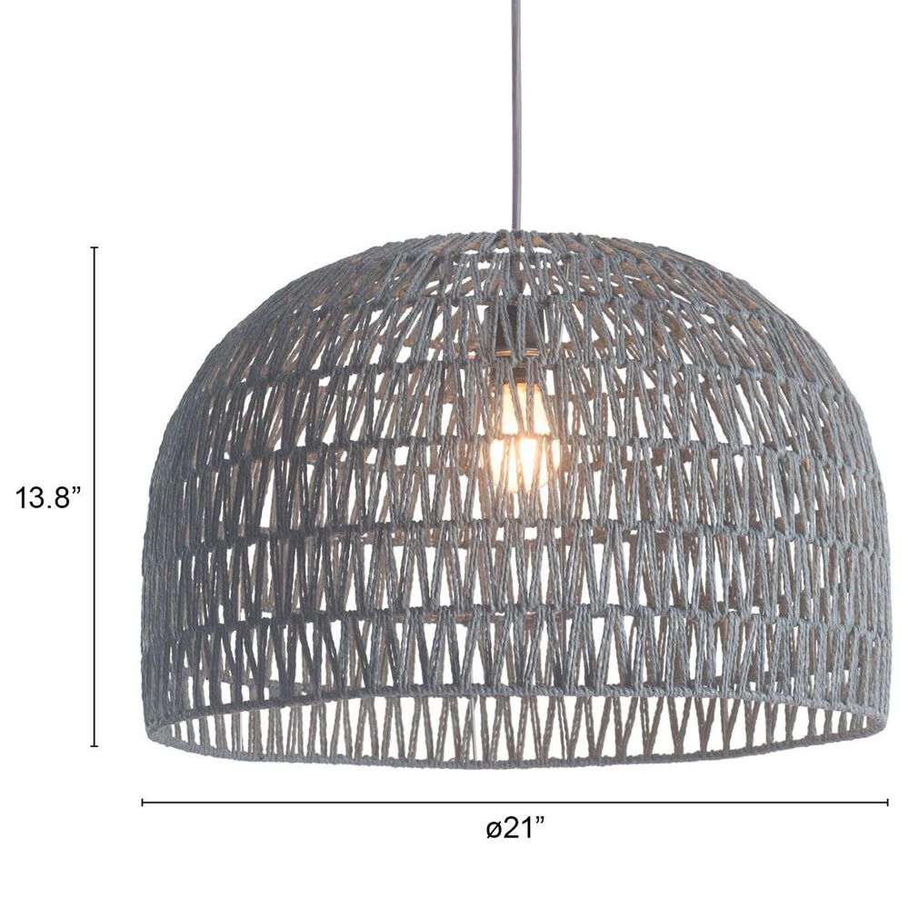 Zuo Modern Paradise Ceiling Lamp in Gray, , large