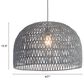 Zuo Modern Paradise Ceiling Lamp in Gray, , large