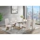 Modern Market Chanel Tufting Back Side Chair in Natural, , large
