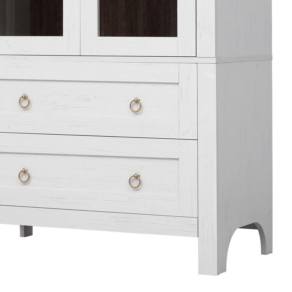 HOMLUX 71" Arched Kitchen Pantry Cabinet in White, , large