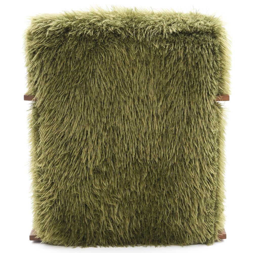 Furniture of America Neyra Long-Haired Accent Chair in Green, , large