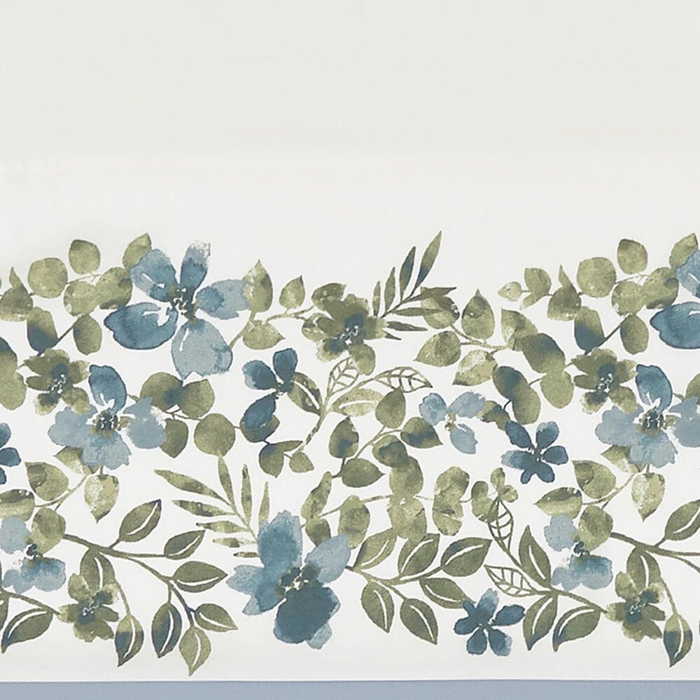 J. Queen New York Evergreen 72&quot; x 17&quot; Straight Window Valance in Blue and Green, , large