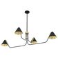 Hunter Grove Isle 4-Light Chandelier in Matte Black, , large