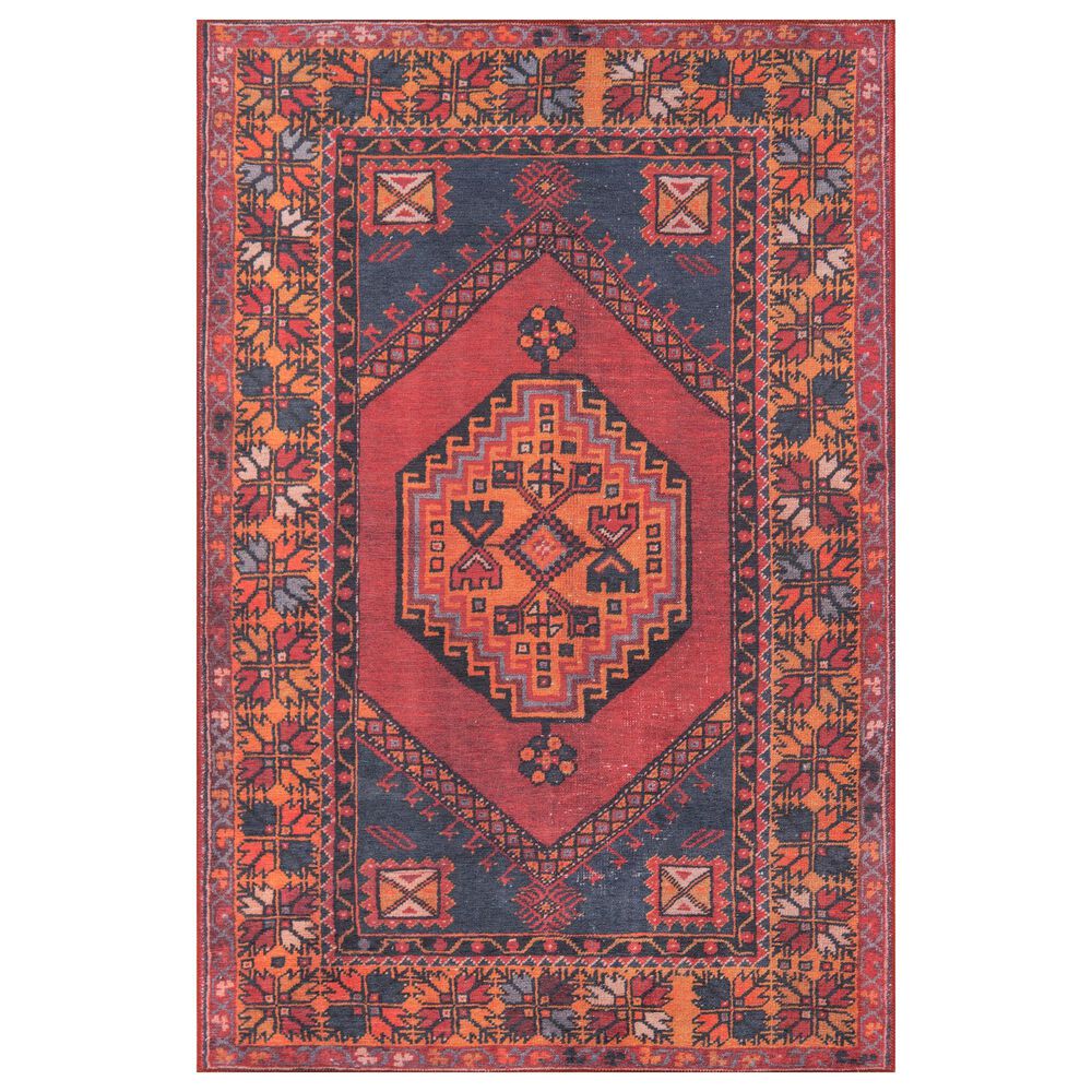 Momeni Afshar AFS-16 2" x 3" Red Area Rug, , large
