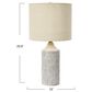 Creative Coop 12" Round Cement Desk Lamp in Cement Grey, , large