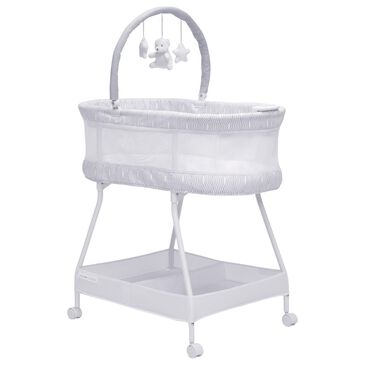Delta Wave Bassinet in White and Grey, , large
