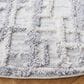 Safavieh Marrakesh 6"7" Round Ivory and Dark Grey Area Rug, , large