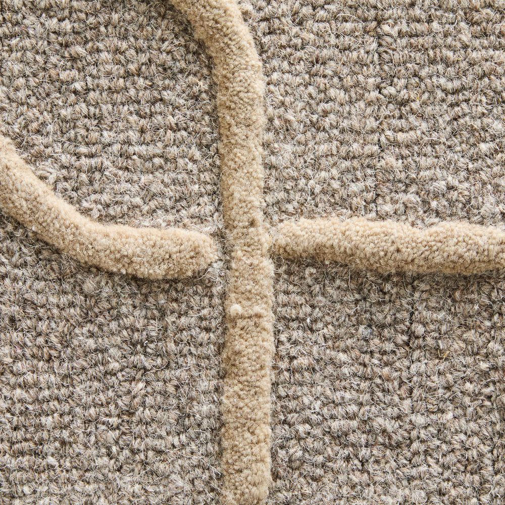 Feizy Kimball Gray, Taupe and Tan 3&#39;6&quot; x 5&#39;6&quot; Area Rug, , large