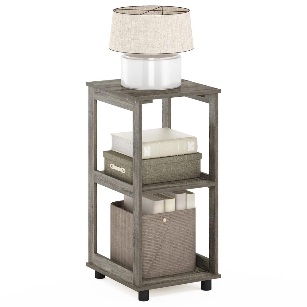 HOMLUX 2-Tier Tall End Table in French Oak, , large