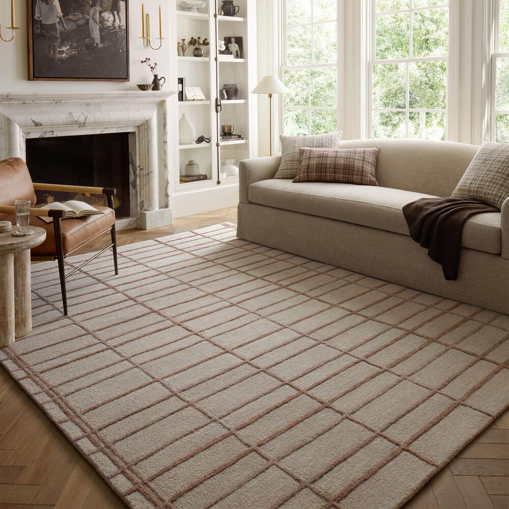 Chris Loves Julia x Loloi Bradley 9&#39;3&quot; x 13&#39; Rose and Blush Area Rug, , large