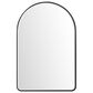 James Martin Rohe 24" Arched Mirror in Matte Black, , large