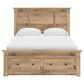 Ashley Makidern 4-Piece Queen Storage Bedroom Set with Six Drawers in Natural Brown, , large