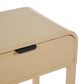 Maple and Jade 2-Drawer Console Table with Black Handles in Beige, , large
