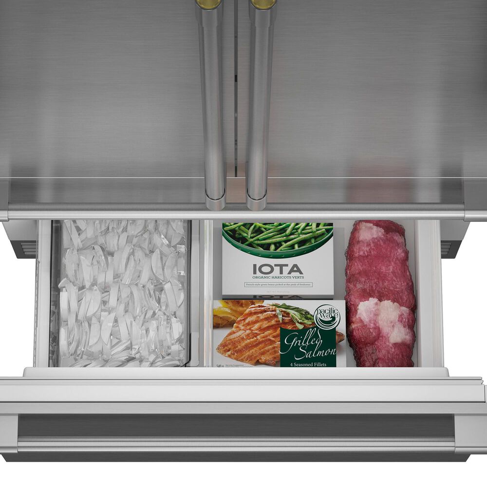 Monogram 20.1 Cu. Ft. Premium Integrated French Door Refrigerator in Panel Ready, , large