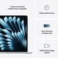Apple MacBook Air 15.3" Laptop - Apple M4 chip 10-core CPU - 24GB RAM - 10-core GPU - 512GB SSD in Sky Blue with 3-Year AppleCare+, , large