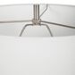Uttermost Band Together Table Lamp in White Crystal and Brushed Nickel, , large