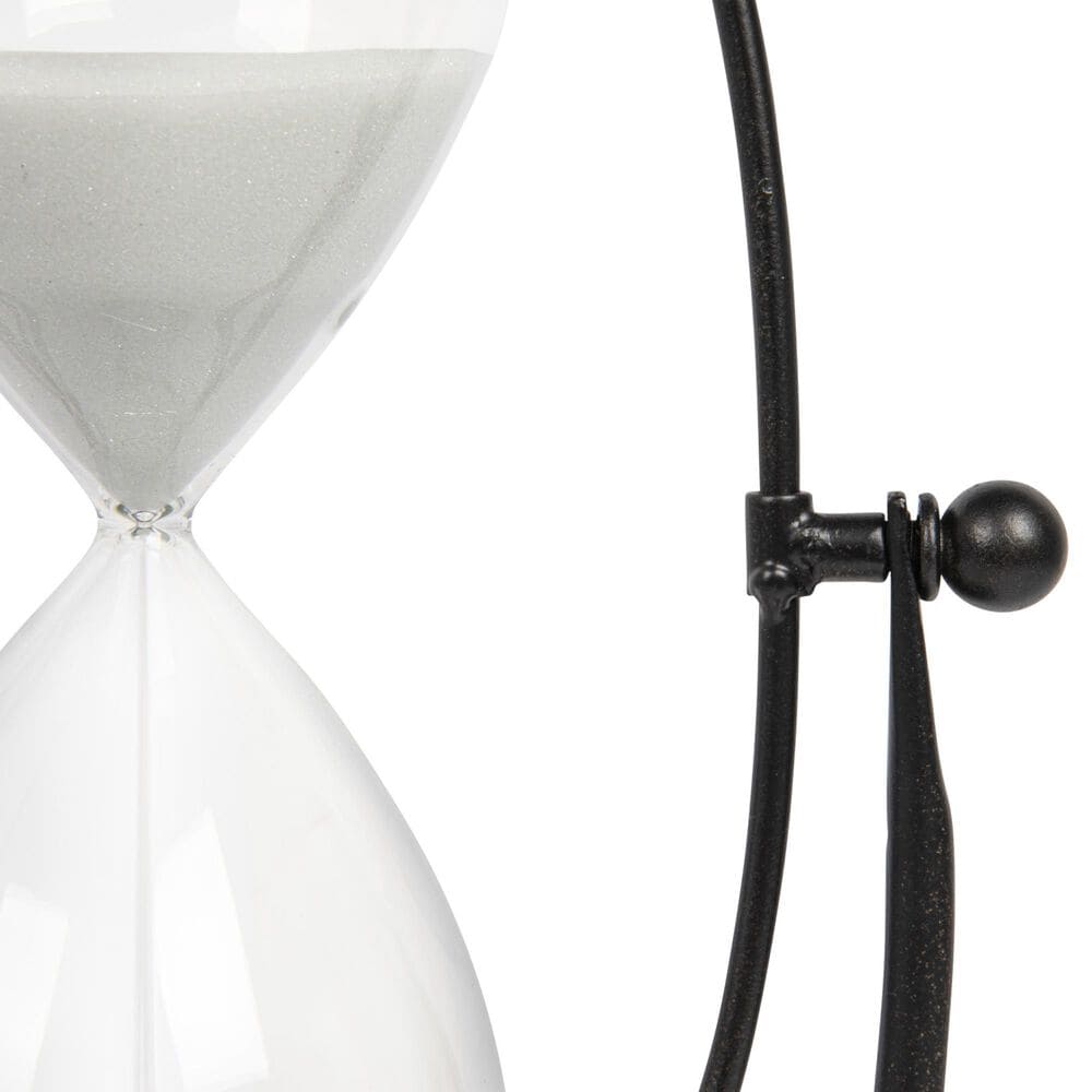 Creative Coop Decorative Metal Hourglass with White Sand in Rust, , large