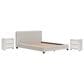 Ashley Zuraleus Queen Upholstered Platform Bed with Two Nightstands in Matte White, , large