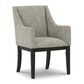 Millenium Burkhaus Arm Chair with Beige and Brown Cushion in Dark Brown, , large