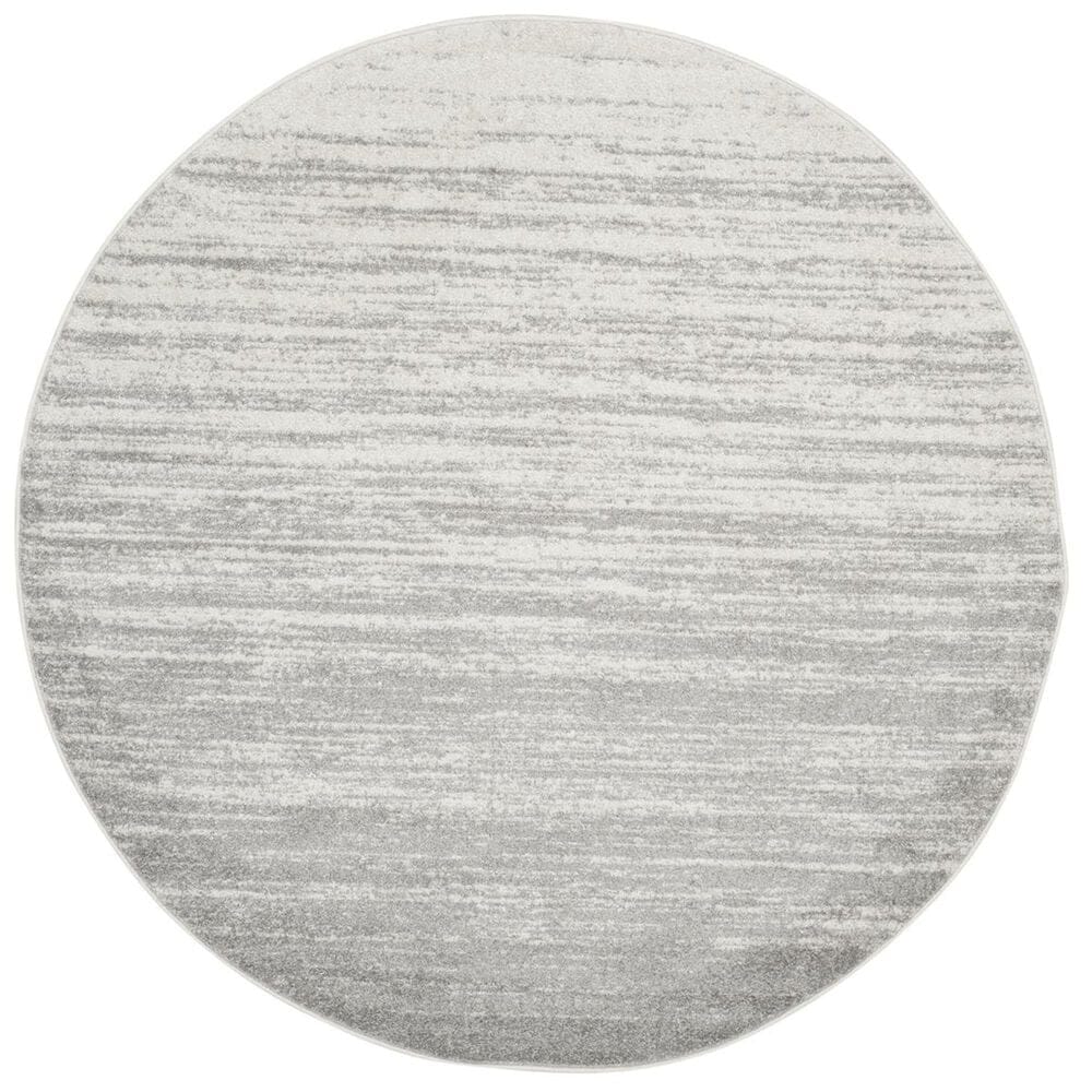 Safavieh Adirondack ADR113B-5R 5&#39; x 5&#39;  Ivory/Silver Round Rug, , large