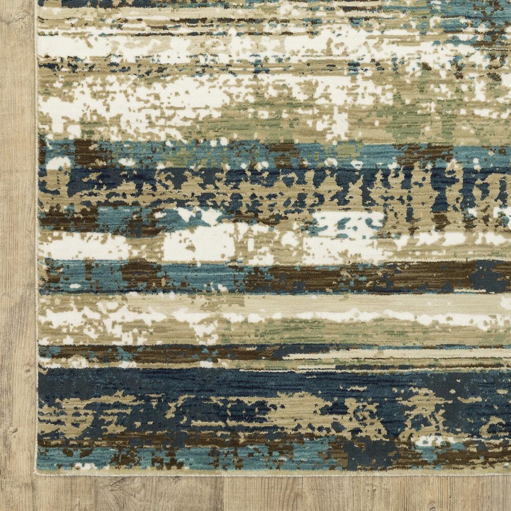 Oriental Weavers Reed RE02A 3&#39;3&quot; x 5&#39; Beige and Blue Area Rug, , large