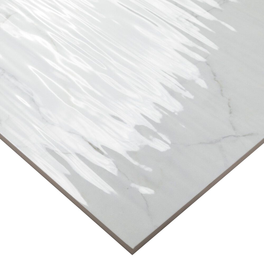 MS International Dymo Calacatta Stripe White 12&quot; x 24&quot; Ceramic Tile, , large