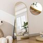 HOMLUX 18" x 58" Full Length Arched Floor Mirror in Gold, , large