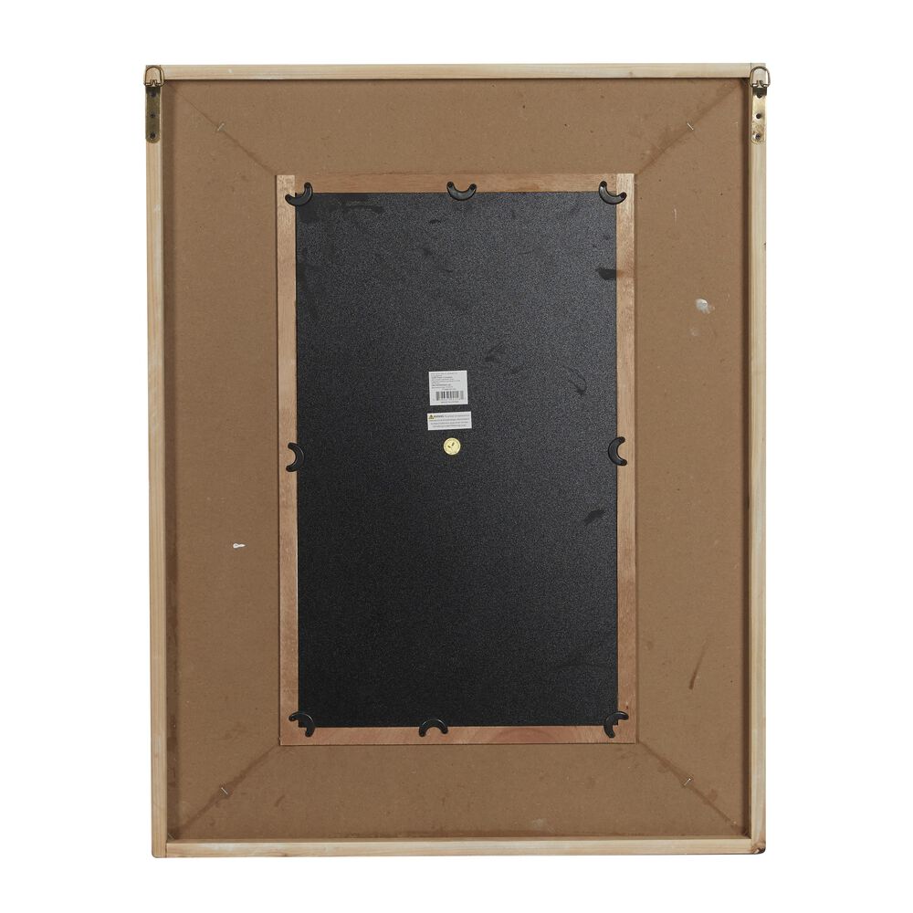 Maple and Jade 28&quot; x 36&quot; Wall Mirror in White and Brown, , large