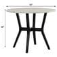 Titanic Furniture Ariana 5-Piece Round Dining Set in White and Black, , large