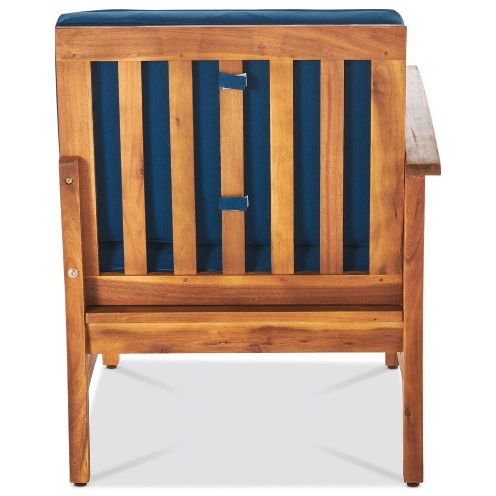 Hearth and Haven Perla 5-Piece Outdoor Sectional in Blue, , large