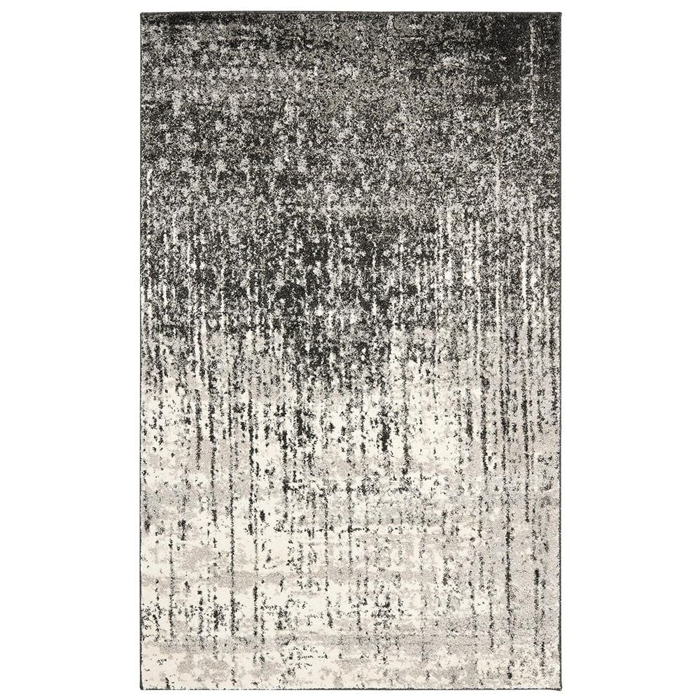 Safavieh Retro RET2770-9079-5 5" x 8" Black/Light Grey Area Rug, , large