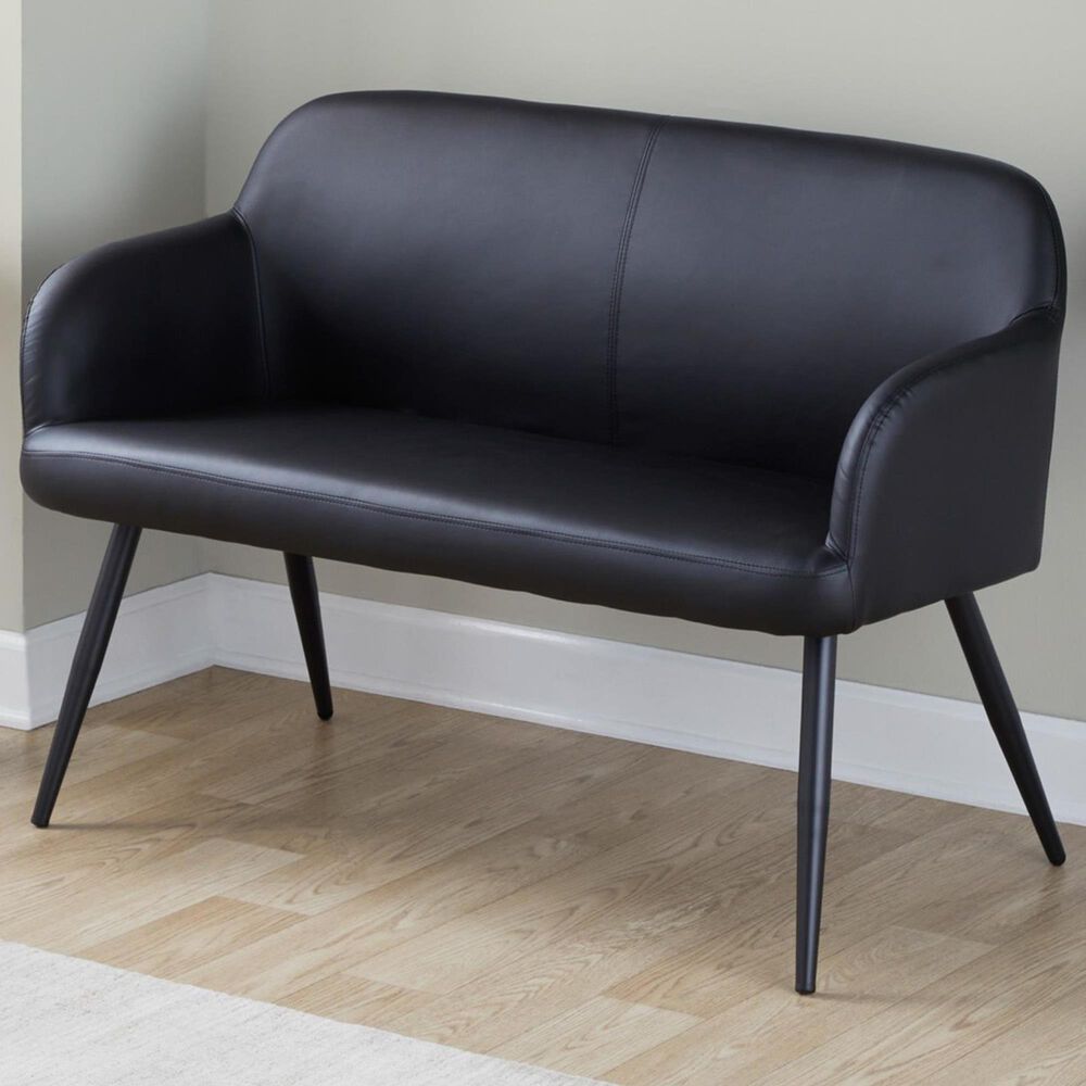 Lumisource Daniella Upholstered Bench in Black, , large