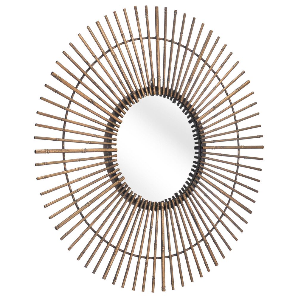 Zuo Modern Dimond Mirror in Gold, , large
