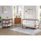 Hearth and Haven Pixie Zen 3-In-1 Convertible Crib in Walnut and White, , large