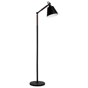 Crestview Collection Churchill Floor Lamp in Black and Brown, , large