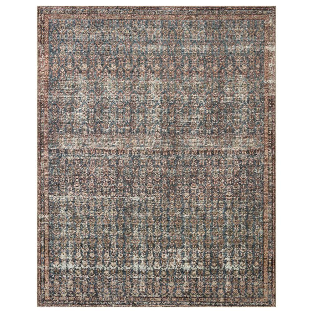 Amber Lewis x Loloi Billie 8"6" x 11"6" Ocean and Brick Area Rug, , large
