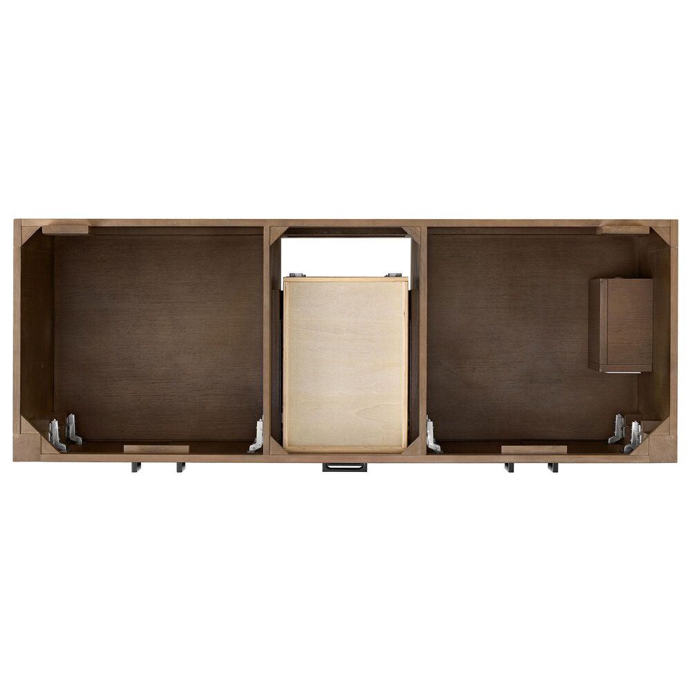 37B Alanya 60" Double Bathroom Vanity in Walnut Drift with White Composite Stone Top, , large