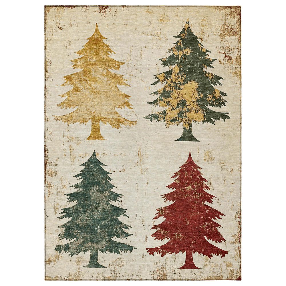 Dalyn Rug Company Wonderland WN19 3" x 5" Ivory Indoor/Outdoor Area Rug, , large