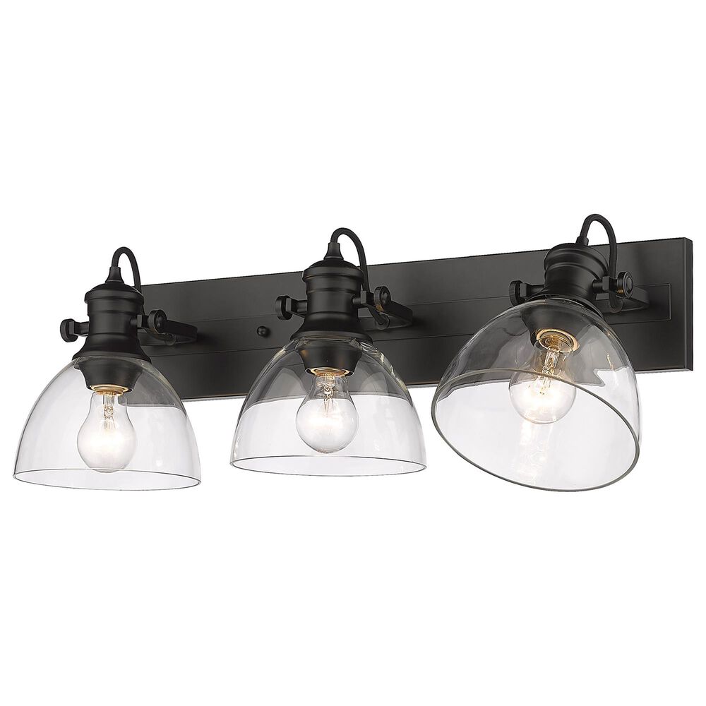 Golden Lighting Hines 3-Light Bath Fixture in Matte Black, , large