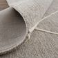 Feizy Euclid 8" x 10" Gray and Ivory Area Rug, , large