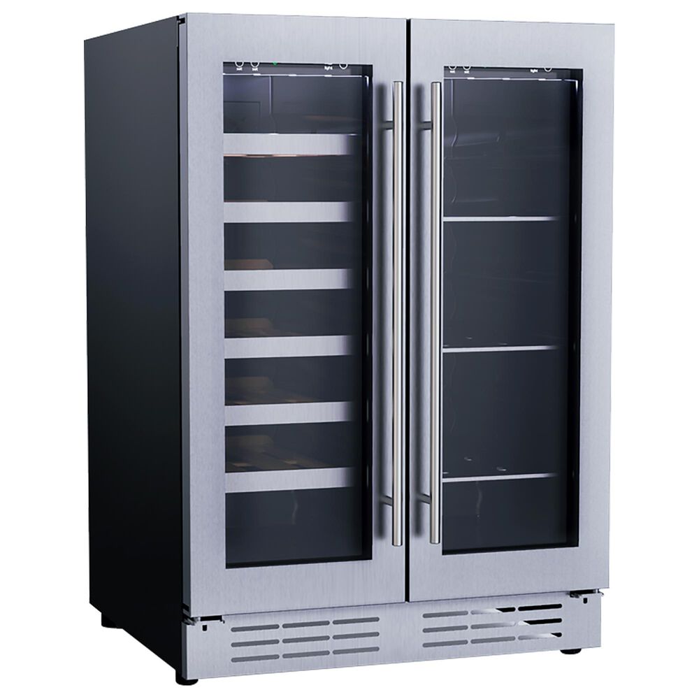 Elica 4.8 Cu. Ft. French Door Beverage and Wine Center in Stainless Steel, , large