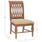 Linon Home Decor Mercer Side Chair in Warm Brown, , large