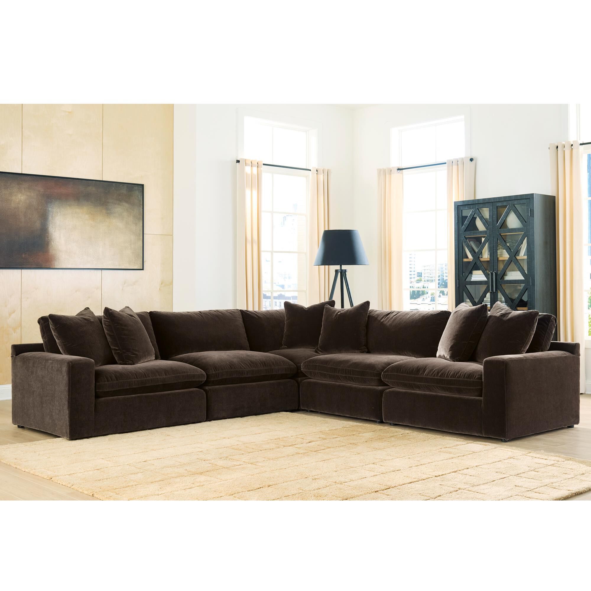 Ashley Maxton Heights 5-Piece L-Shaped Symmetrical Sectional in