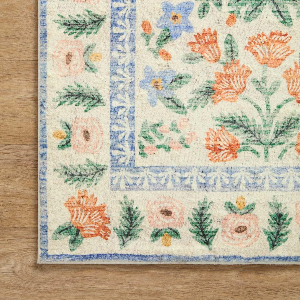 Rifle Paper Co Eden Mughal Garden 2&#39;6&quot; x 9&#39;6&quot; Cream Runner, , large