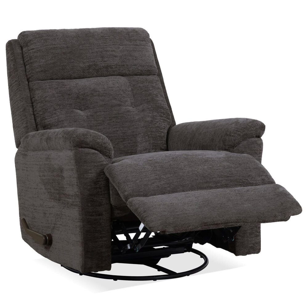 Flexsteel Sophisticated Manual Swivel Gliding Recliner in Steel, , large