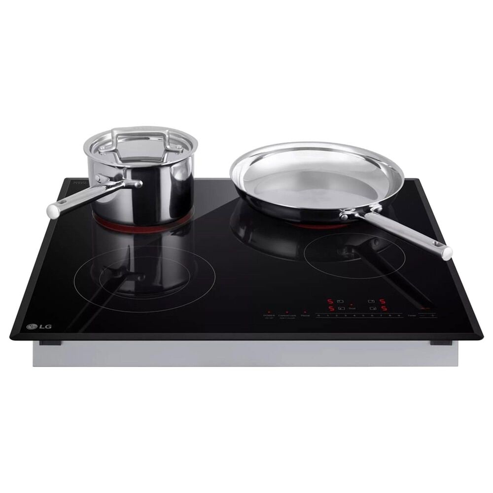 LG 24" Compact Electric Cooktop in Black and Grey, , large
