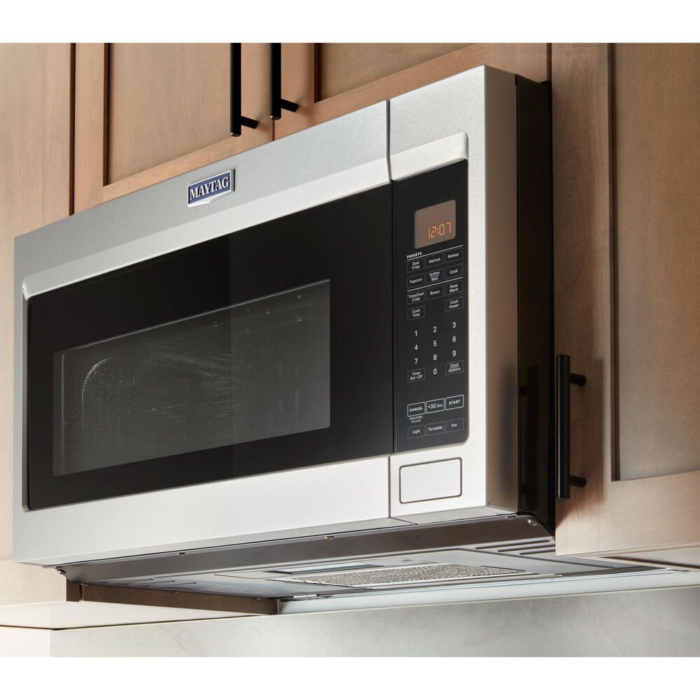 Maytag 1.9 Cu. Ft. Over-the-Range Microwave in Fingerprint Resistant Stainless Steel, , large