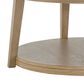Crystal City Vida Cocktail Table with Casters in Burnished Blonde and White, , large