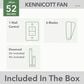 Hunter Kennicott 52" Outdoor Ceiling Fan in Matte Silver, , large