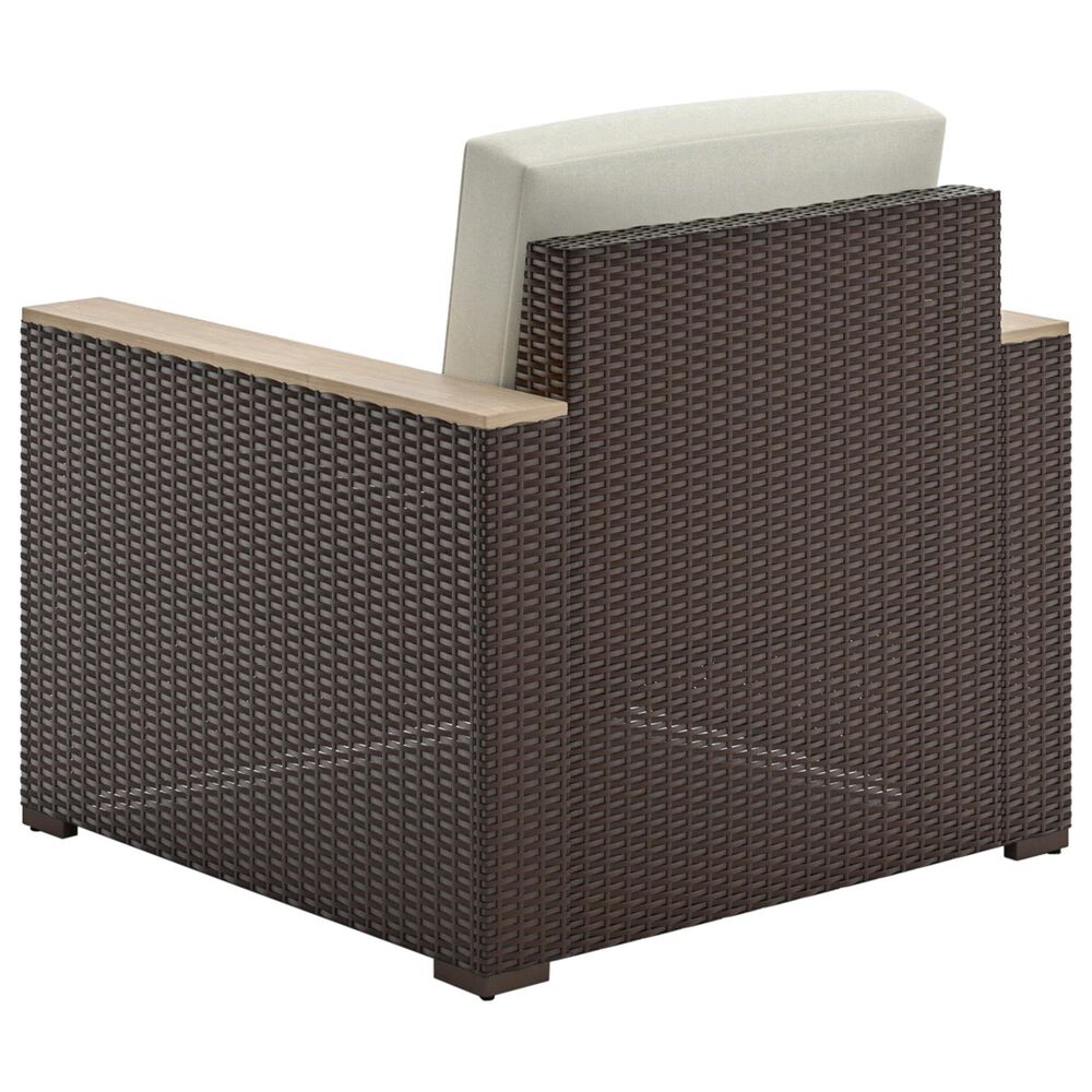 Homestyles Palm Springs 4-Piece Patio Loveseat Set in Brown, , large